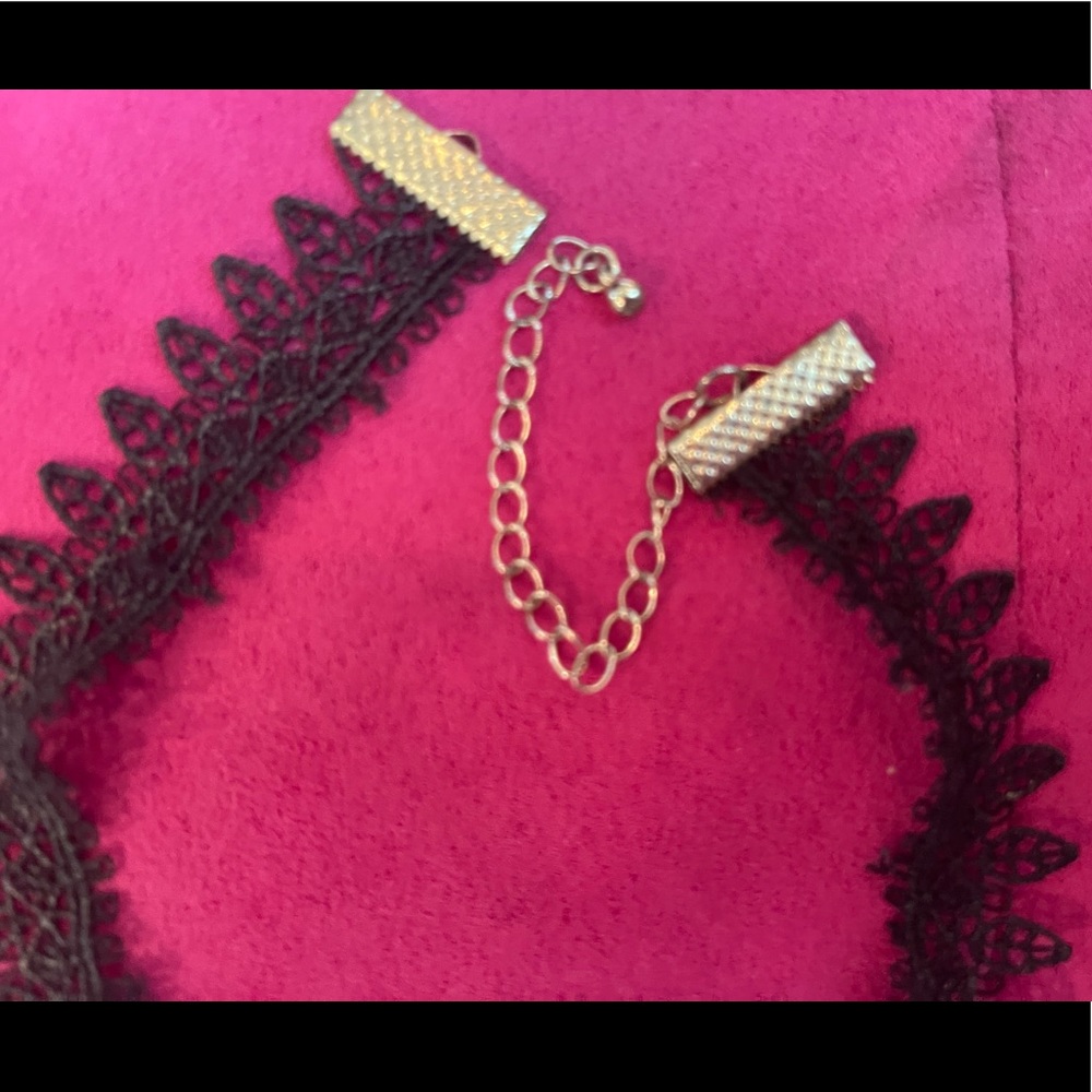 Gorgeous Black Threaded Choker - image 3